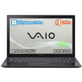 ノートパソコン SONY VAIO Pro PG 13.3型FHD 第10世代Core i5 Windows 11 Pro/MS 0ffice 2024選択可 / Webカメラ内蔵/Wi-Fi//Bluetooth