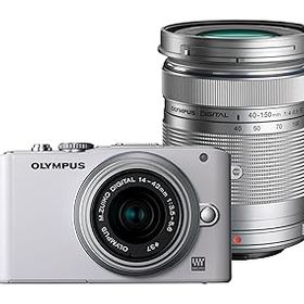 【中古】【39shop】OLYMPUS★ミラーレス一眼 PEN Lite E-PL3 ダブルズームキット ホワイト E-PL3 DZKIT WHT(非常に良い)