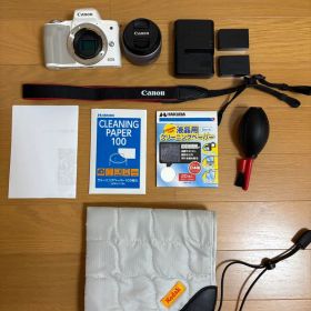 【動作確認済】Canon EOS Kiss M2 ホワイト ★多数おまけ付き