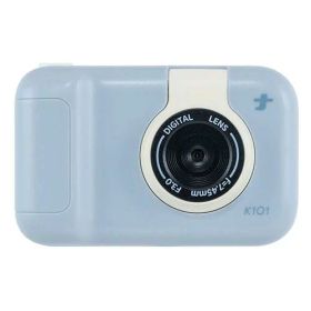 ナカバヤシ コドモナカメラ くすみカラーとコロンとしたフォルムが可愛いキッズカメラ ブルー CAM-K101BL