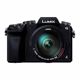 【中古】【39shop】パナソニック★ミラーレス一眼カメラ ルミックス G7 レンズキット 高倍率ズームレンズ 1600万画素 ブラック DMC-G7H-K(非常に良い)