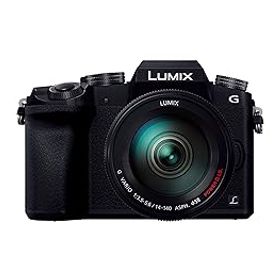 【中古】パナソニック ミラーレス一眼カメラ ルミックス G7 レンズキット 高倍率ズームレンズ付属 1600万画素 ブラック DMC-G7H-K