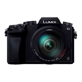 【中古】【非常に良い】パナソニック ミラーレス一眼カメラ ルミックス G7 レンズキット 高倍率ズームレンズ付属 1600万画素 ブラック DMC-G7H-K