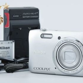 【中古】Nikon ニコン COOLPIX S3600 クリスタルシルバー コンパクトデジタルカメラ