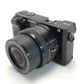 【中古】SONY ソニー ミラーレス一眼カメラ α6000 パワーズームレンズキット ILCE-6000L ブラック Bランク