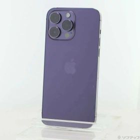 【中古】Apple(アップル) iPhone14 Pro Max 256GB ディープパープル MQ9E3J／A SIMフリー 【297-ud】