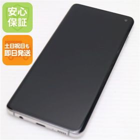 超美品 SIMフリー Galaxy S10 プリズムホワイト スマホ 本体 白ロム 中古