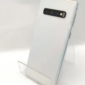 【中古】SAMSUNG docomo 【SIMロック解除済み】 Galaxy S10 SC-03L Prism White【神保町】保証期間１ヶ月【ランクB】