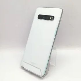 【中古】SAMSUNG docomo 【SIMロックあり】 Galaxy S10 SC-03L Prism White【立川フロム中武】保証期間１ヶ月【ランクB】