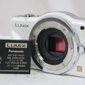 【返品保証】 【シャッター9746回】パナソニック Panasonic LUMIX DMC-GF3 ホワイト ミラーレス一眼 e17683