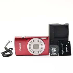 ＜並品＞ Canon IXY 200 レッド｜コンパクトデジタルカメラ｜ズーム時黒線写り込みあり｜16GBメモリーカード付き