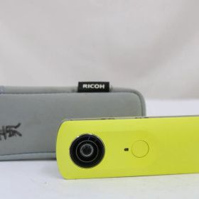 【返品保証】 リコー Ricoh THETA m15 イエロー ケース付き アクションカメラ e17770