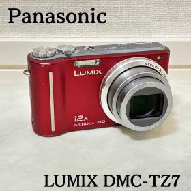 Panasonic LUMIX DMC-TZ7 レッド コンデジ 動作品