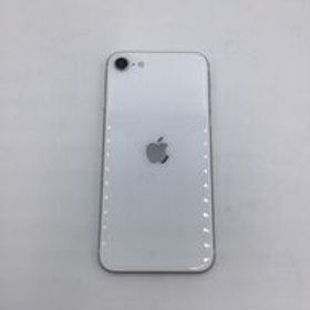 中古 【SIMロック解除済み】【SoftBank】Apple iPhoneSE 4.7インチ (第2世代/2020) 128GB (ホワイト) MXD12J/A 155517 状態： C:並品