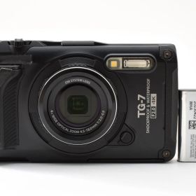 【返品保証】良品｜Olympus オリンパス OM SYSTEM Tough TG-7 ブラック コンパクトデジタルカメラ #C260807-05