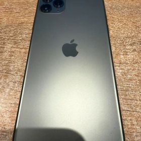 【中古正常品】iPhone11ProMax 256GB ミッドナイトグリーン SIMフリー MWHM2J/A A502