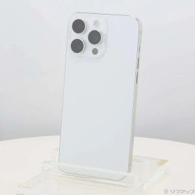 【中古】Apple(アップル) iPhone15 Pro Max 1TB ホワイトチタニウム MU703J／A SIMフリー 【198-ud】