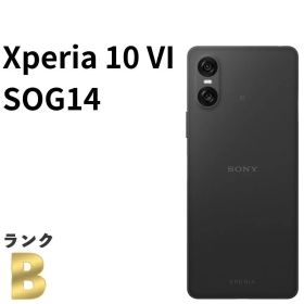 【良品】Xperia 10 VI SOG14 au SIMフリー 128GB／6GB ブラック SONY 白ロム スマホ本体 送料無料 中古 S784