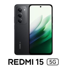 Xiaomi(シャオミ) REDMI 15 5G (4GB/ 128GB) -ミッドナイトブラック(SIMフリー版) MZB0KH2JP 返品種別A