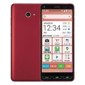 【中古】 Ymobile版 A001KC かんたんスマホ2 レッド a001kcyrd8mtm