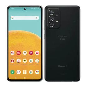 【SIMロック解除済】docomo Galaxy A52 5G SC-53B オーサムブラック SAMSUNG 当社3ヶ月間保証 中古 イオシス