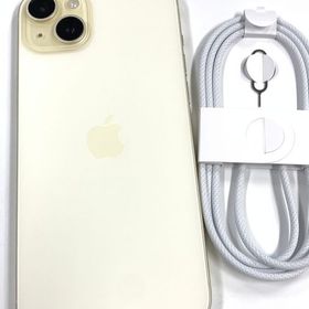 【モバイルBOX】美品 電池88%SIMフリー iPhone15 Plus 256GB イエロー