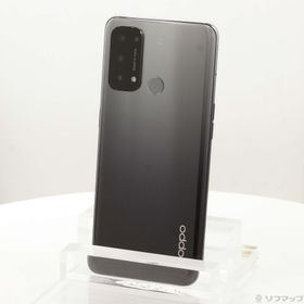 (中古)OPPO OPPO Reno5 A 128GB シルバーブラック A101OP Y!mobile SIMフリー(377-ud)