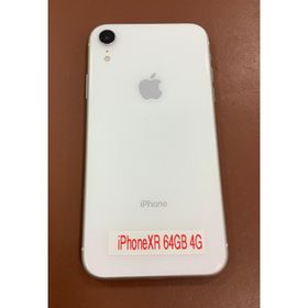 C2【新長080719-5】交渉OK! iPhoneXR 本体容量64GB 色ホワイト auデモ機展示品 背面キズ有り 画面多少キズ有り バッテリー性能92% 送料別