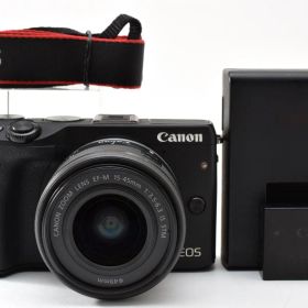 【返品保証】良品｜Canon キヤノン EOS M3 ブラック ミラーレス一眼 レンズキット #C260815-18