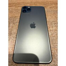 【中古正常品】iPhone11ProMax 256GB ミッドナイトグリーン SIMフリー MWHM2J/A A502