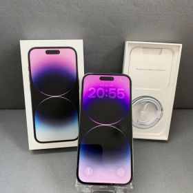 超美品 国内版 SIMフリー iPhone14 Pro 256GB ディープパープル色