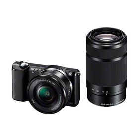中古 １年保証 美品 SONY α5000 ダブルズームレンズキット ブラック [ILCE-5000Y]
