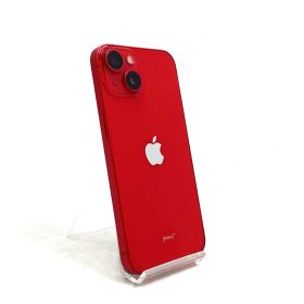 【全額返金保証】【最速発送】 iPhone 14 128GB レッド docomo SIMフリー 白ロム 美品 動作確認済 80%