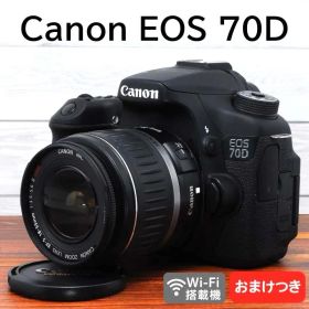 ✨良品 自撮り可能 Wi-Fi搭載機 ✨Canon EOS 70Dレンズセット