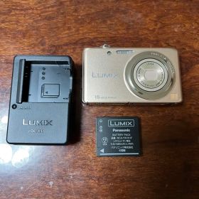 【美品】PanasonicLUMIXDMC-FH7ゴールドデジタルカメラ中古稼働