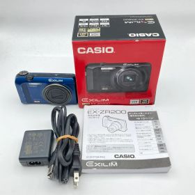 CASIO EXILIM EX-ZR200 ブルー 12.5倍ズーム HDR