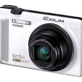 CASIO デジタルカメラ EXILIM 1610万画素 光学ズーム12.5倍 EX-ZR200WE(中古品)