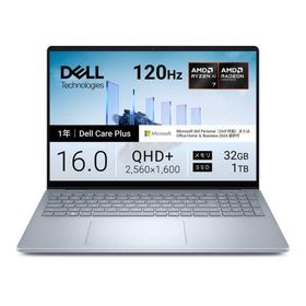 DELL デル ノートパソコン Dell 16 Plus DB16255 [ Copilot+ PC / Win11 Home / Ryzen AI 7 / Office選択可能 ] アイスブルー NCL76-FWM3C