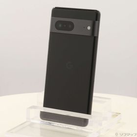 (中古)GOOGLE Google Pixel 7 128GB オブシディアン GA03923 au SIMフリー(349-ud)