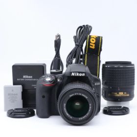 【送料無料】【並品】D3300 ダブルズームキット2【ショット数 2352回】
