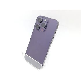 【中古】Apple docomo 【SIMフリー】 iPhone 14 Pro 128GB ディープパープル MQ0F3J/A【熊本】保証期間1ヶ月【ランクC】