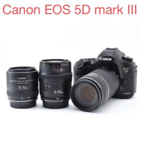 Canon EOS 5D mark III標準&望遠&単焦点トリプルレンズセット