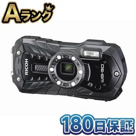 【整備済み品】RICOH 防水デジタルカメラ RICOH WG-50 ブラック 防水14m耐ショック1.6m耐寒-10度 RICOH WG-50 BK 04571