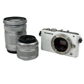 OLYMPUS E-PL3 ミラーレス 一眼カメラ 14-42mm 40-150mm ダブルズームキット オリンパス カメラ ジャンク W11565861