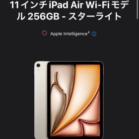 11インチ iPad Air 256GB スターライト 本体 M4チップ