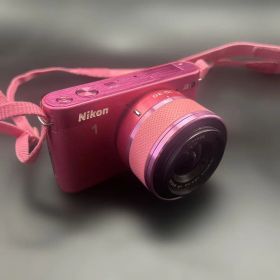 【動作確認済】Nikon 1 J1 ピンク ダブルズームキット ミラーレス一眼