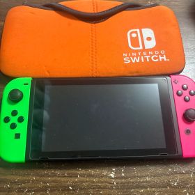 Nintendo Switch 本体 ネオンブルー/レッド フィルム＆バック付