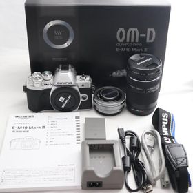 OLYMPUS ミラーレス一眼 OM-D E-M10 MarkIII EZダブルズームキット シルバー