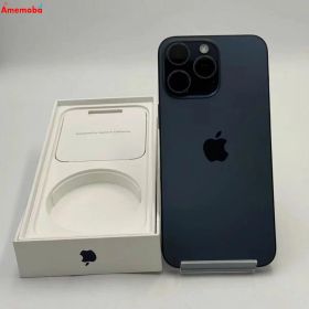 【中古】iPhone15 Pro Max 256GB ブルーチタニウム MU6T3J/A Apple版SIM
