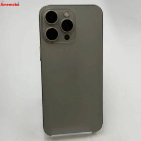 【中古】iPhone15 Pro Max 1TB ナチュラルチタニウム MU713J/A Apple版S